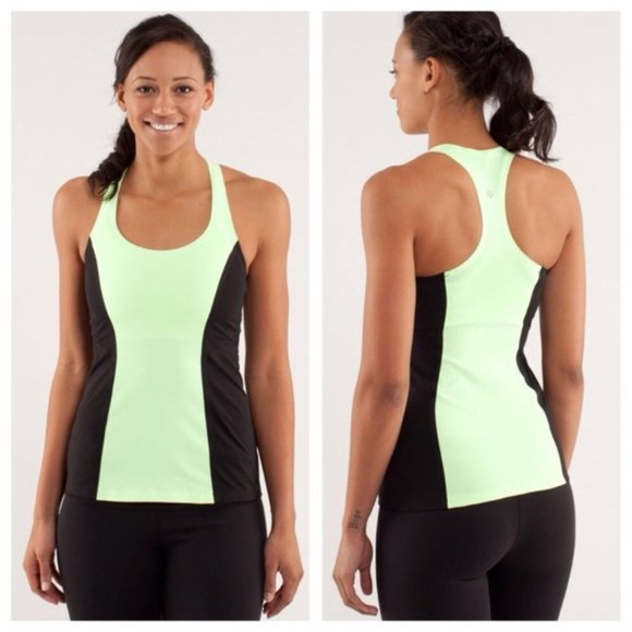 LULULEMON colorblock neon racerback tank - Picture 6 of 6